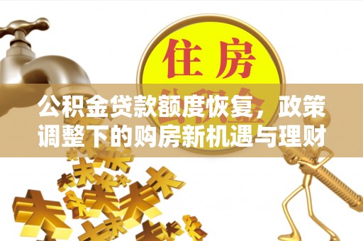 龙城公积金贷款额度恢复，政策调整下的购房新机遇与理财规划