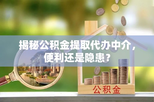 龙城揭秘公积金提取代办中介，便利还是隐患？