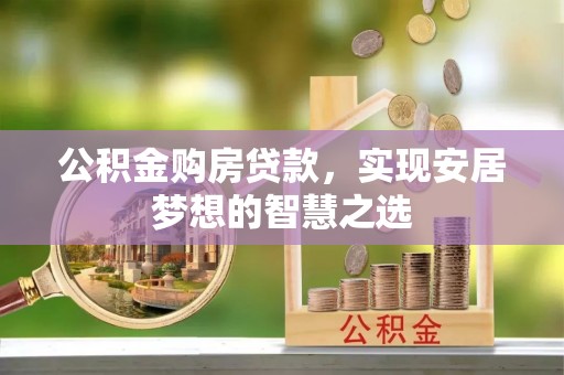 龙城公积金购房贷款，实现安居梦想的智慧之选