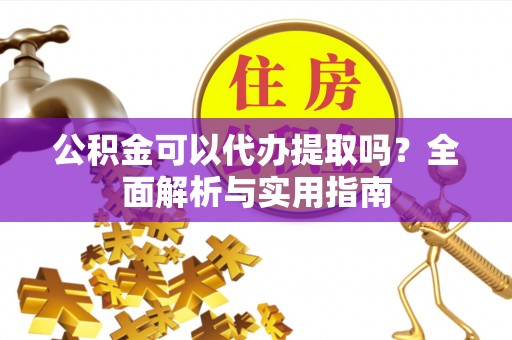 龙城公积金可以代办提取吗？全面解析与实用指南