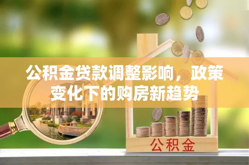 龙城公积金贷款调整影响，政策变化下的购房新趋势